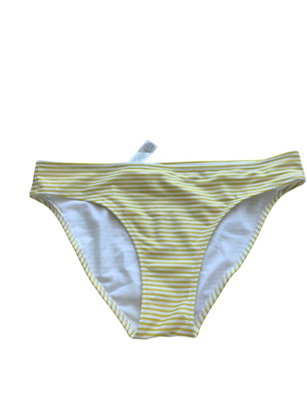 aerie size XS white yellow striped swim bikini bottom XS